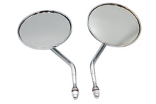 Load image into Gallery viewer, Air Flow Mirror Set with Steel Stems Chrome