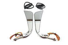 Load image into Gallery viewer, Evil Eye Mirror Set with Billet Stems