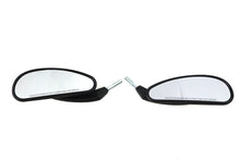 Load image into Gallery viewer, Billet Style Teardrop Mirror Set Black