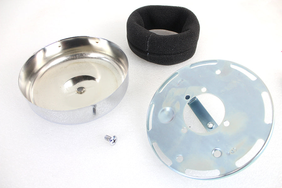 Wyatt Gatling Chrome V Logo Air Cleaner Kit