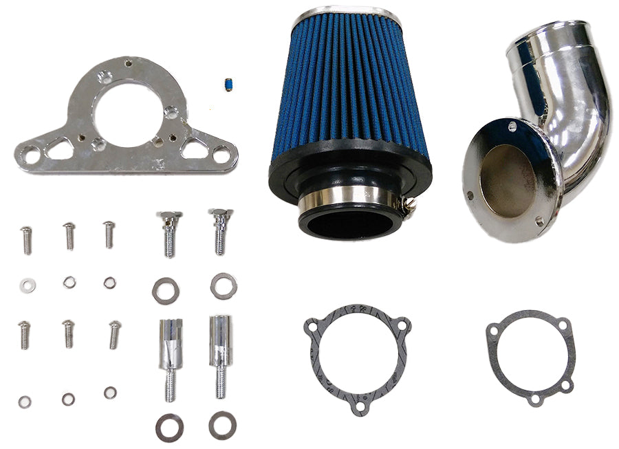 Heavy Breather Performance Air Cleaner Kit Chrome