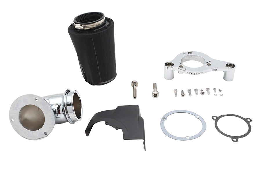 M8 Heavy Breather Air Cleaner Kit Chrome