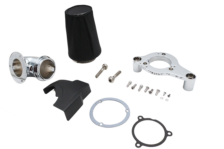 M8 Heavy Breather Air Cleaner Kit Chrome
