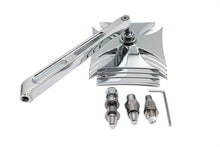 Load image into Gallery viewer, Chrome Maltese Mirror with Billet Girder Stem