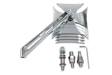 Load image into Gallery viewer, Chrome Maltese Mirror with Billet Girder Stem