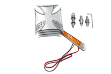 Load image into Gallery viewer, Chrome Maltese Mirror with Billet LED Stem