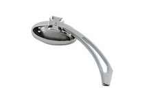 Load image into Gallery viewer, Chrome Oval Mirror with Billet Slotted Stem