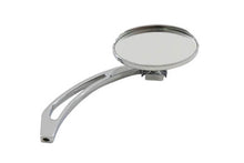 Load image into Gallery viewer, Chrome Oval Mirror with Billet Slotted Stem