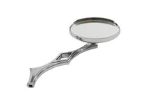 Load image into Gallery viewer, Chrome Oval Mirror with Billet Diamond Stem