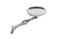 Chrome Oval Mirror with Billet Diamond Stem
