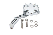 Load image into Gallery viewer, Chrome Firefighter Mirror with Billet Skull Stem