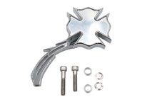 Load image into Gallery viewer, Chrome Firefighter Mirror with Billet Skull Stem
