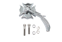 Load image into Gallery viewer, Chrome Firefighter Mirror with Billet Skull Stem
