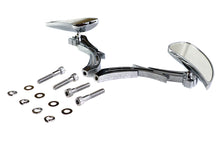 Load image into Gallery viewer, Chrome Teardrop Mirror Set with Billet Skull Stems