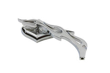 Load image into Gallery viewer, Chrome Spike Oval Mirror with Billet Flame Stem