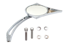 Load image into Gallery viewer, Chrome Spike Oval Mirror with Billet Cross Head Stem