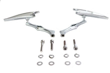 Load image into Gallery viewer, Crescent Mirror Set with Billet Twisted Stems
