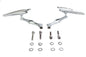 Crescent Mirror Set with Billet Twisted Stems