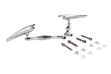 Load image into Gallery viewer, Crescent Mirror Set with Billet Twisted Stems