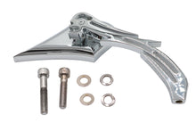 Load image into Gallery viewer, Chrome Spike Oval Mirror with Billet Skull Stem