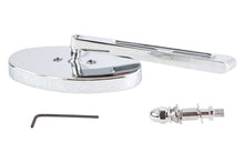 Load image into Gallery viewer, Cateye Mirror with Billet Girder Stem Chrome