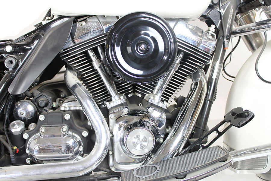 8 inch Round Air Cleaner Kit Black