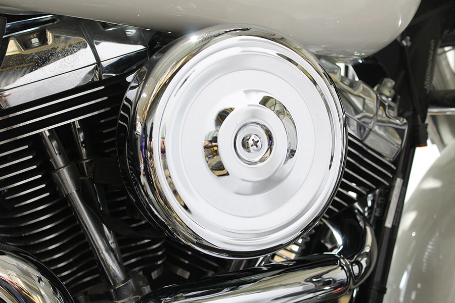 8 inch Round Air Cleaner Kit Chrome
