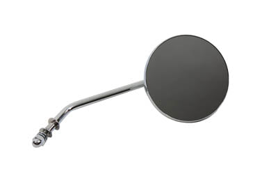 Chrome 4 inch Round Mirror with Stud Stems