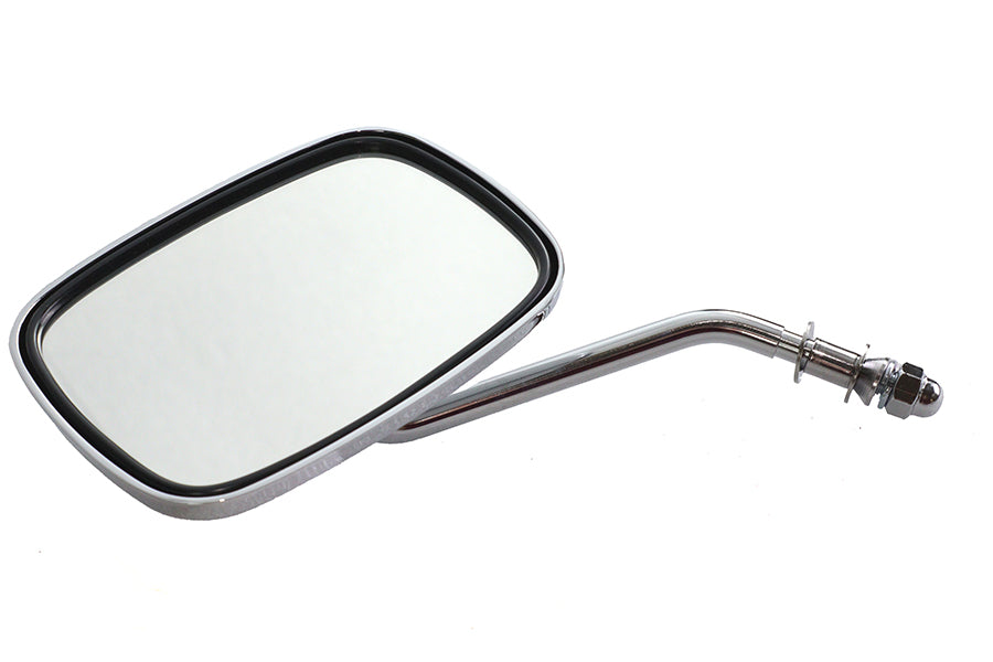 Chrome Replica Swivel Mirror with Short Billet Stem