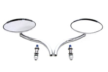 Load image into Gallery viewer, Wyatt Gatling Chrome Oval Mirror Set with Contour Round