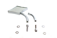 Load image into Gallery viewer, Diamond Mirror with Billet Stem Chrome