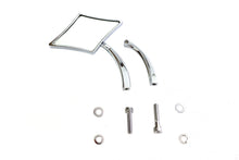 Load image into Gallery viewer, Diamond Mirror with Billet Stem Chrome