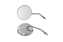 Load image into Gallery viewer, 4-1/2 inch Round Mirror Set with Round Stock Stems Chrome