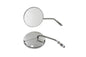 4-1/2 inch Round Mirror Set with Round Stock Stems Chrome