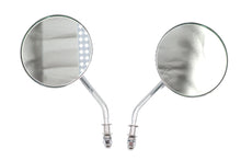 Load image into Gallery viewer, 4-1/2 inch Round Mirror Set with Round Stock Stems Chrome
