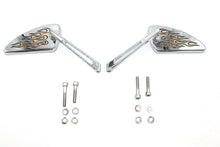 Load image into Gallery viewer, Teardrop Mirror Set with Slotted Stems