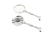 Load image into Gallery viewer, Round Skull Mirror Set with Bone Stems