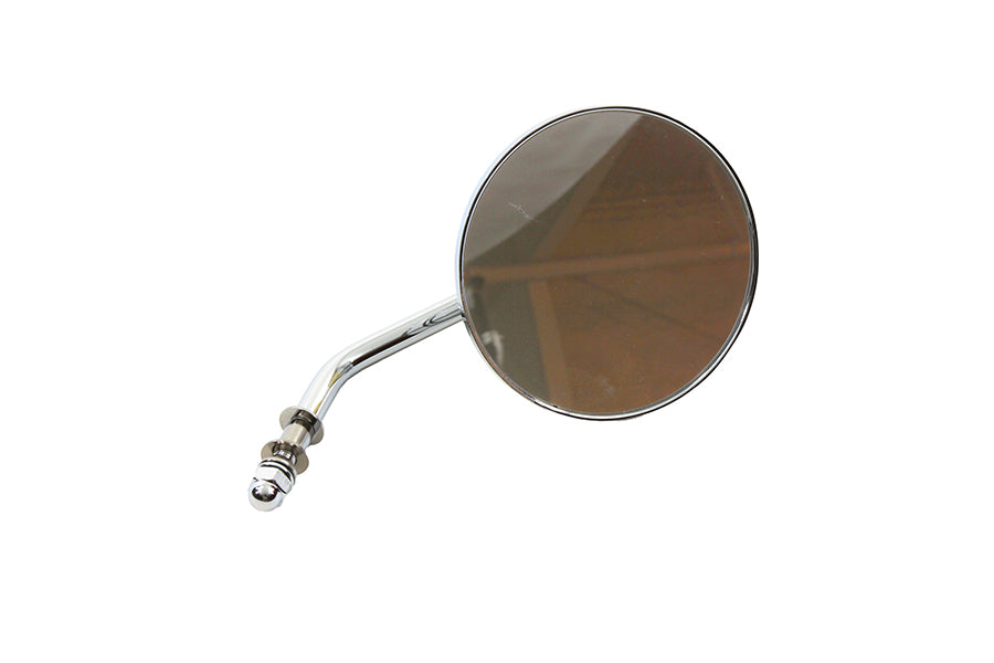 Round Flame Mirror Chrome
