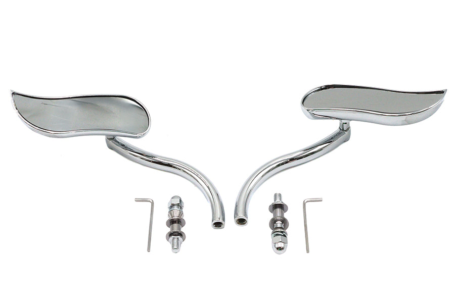 S-Curve Mirror Set with Round Stems