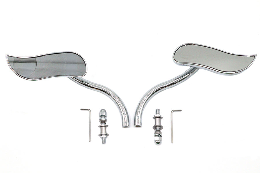 S-Curve Mirror Set with Round Stems