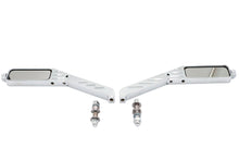 Load image into Gallery viewer, Rectangle Ball Milled Mirror Set with Billet Stems