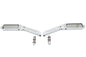 Rectangle Ball Milled Mirror Set with Billet Stems
