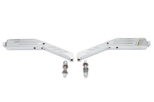 Load image into Gallery viewer, Rectangle Ball Milled Mirror Set with Billet Stems