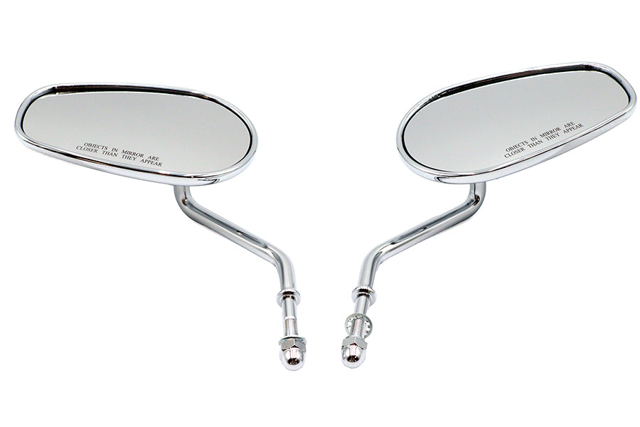 Rectangle Mirror Set with Round Stems