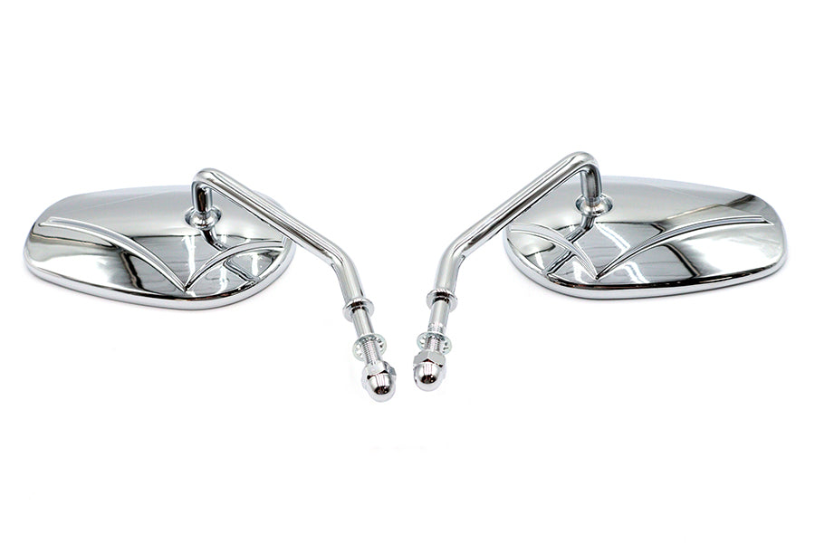 Rectangle Mirror Set with Round Stems