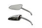 Racer Mirror Set with Round Stems Chrome