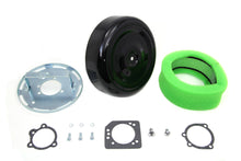 Load image into Gallery viewer, Wyatt Gatling 8 inch Round Air Cleaner Kit with Black Cover