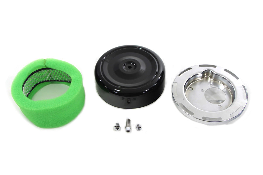 7 inch Round Air Cleaner With Black Cover