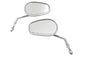 Chrome Taper Convex Mirror Set