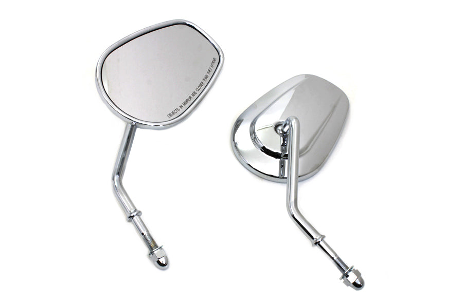 Chrome Taper Convex Mirror Set